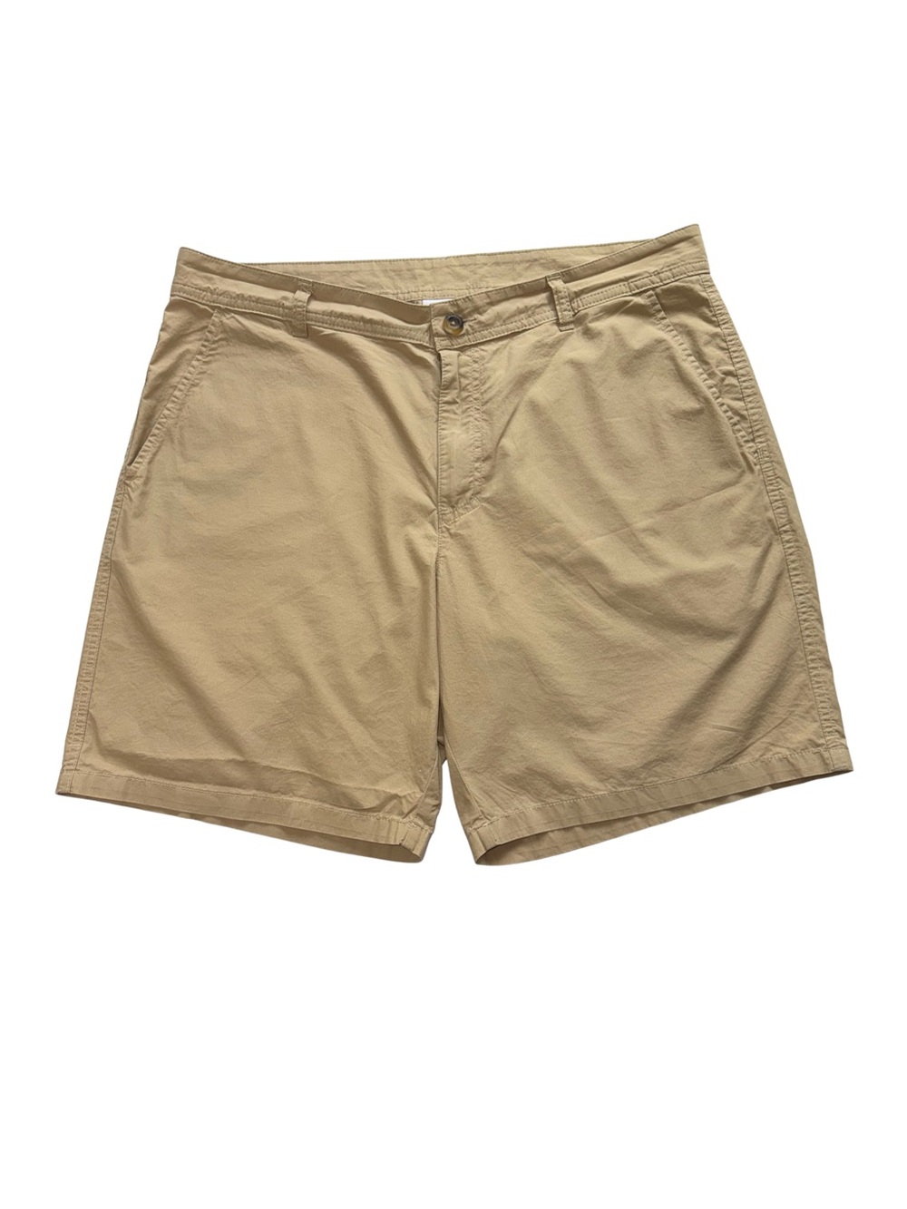 Size 36W 8L Columbia Sportswear Khaki Shorts Men’s Tan Chino Excellent Condition
